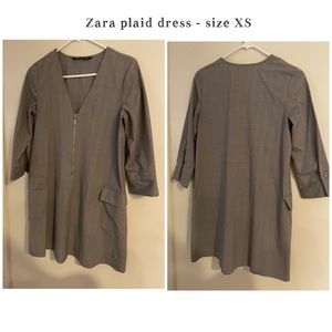 Zara Plaid Dress - size XS